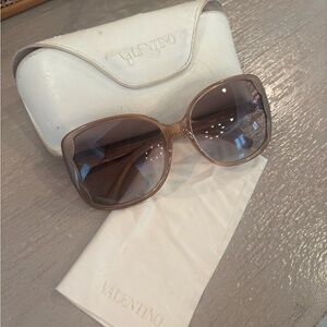 Valentino Tan Sunglasses